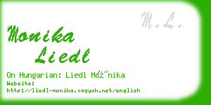 monika liedl business card